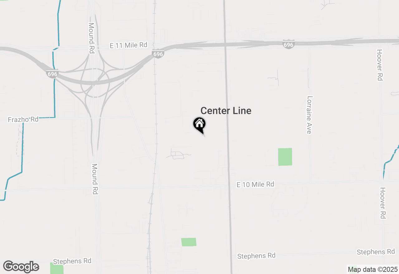 Map of 7250 Voerner Avenue, Center Line, MI 48015