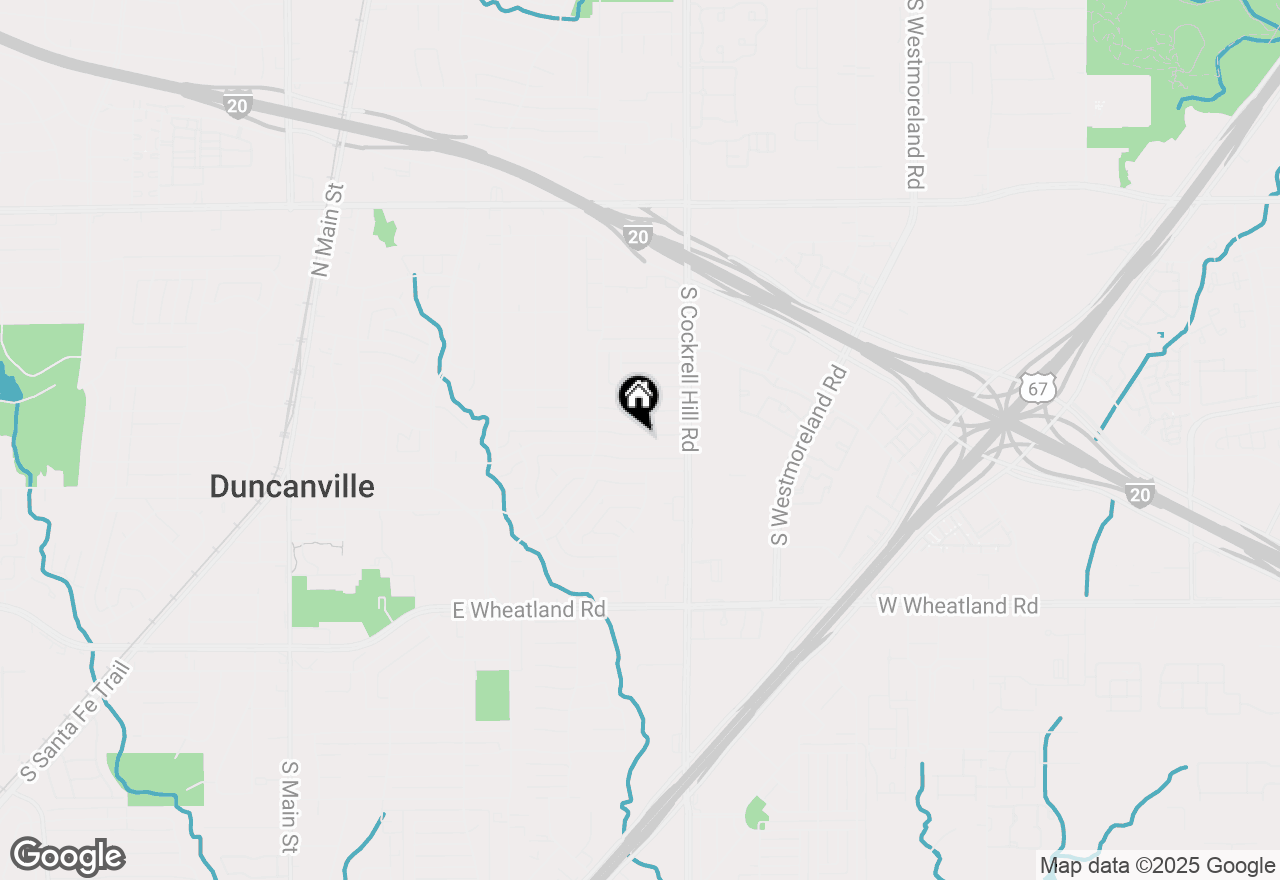 Map of 731 E Cherry Street, Duncanville, TX 75116