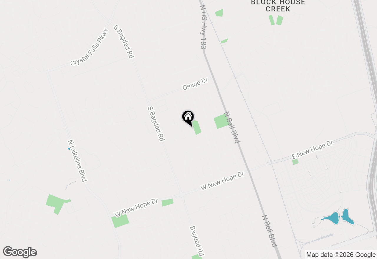 Map of 2411 Glen Field Dr, Cedar Park, TX 78613