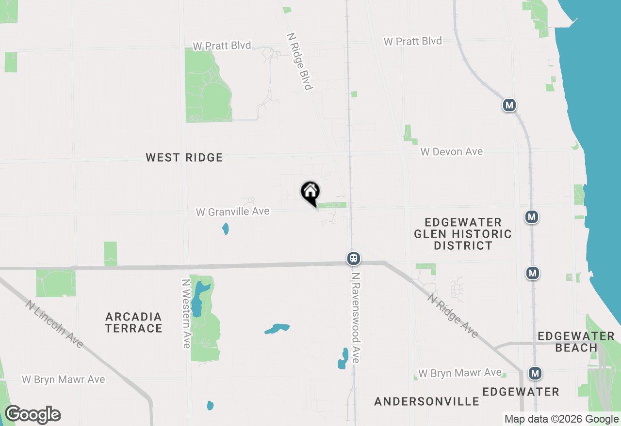 Map of 1939 W Granville Avenue #1, Chicago, IL 60660
