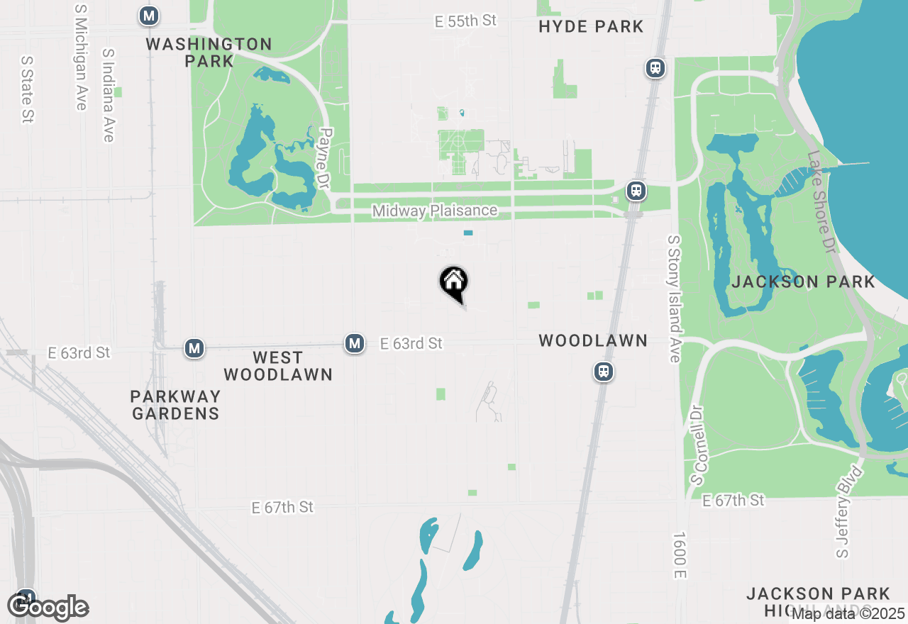 Map of 6212 S Greenwood Avenue #6212, Chicago, IL 60637