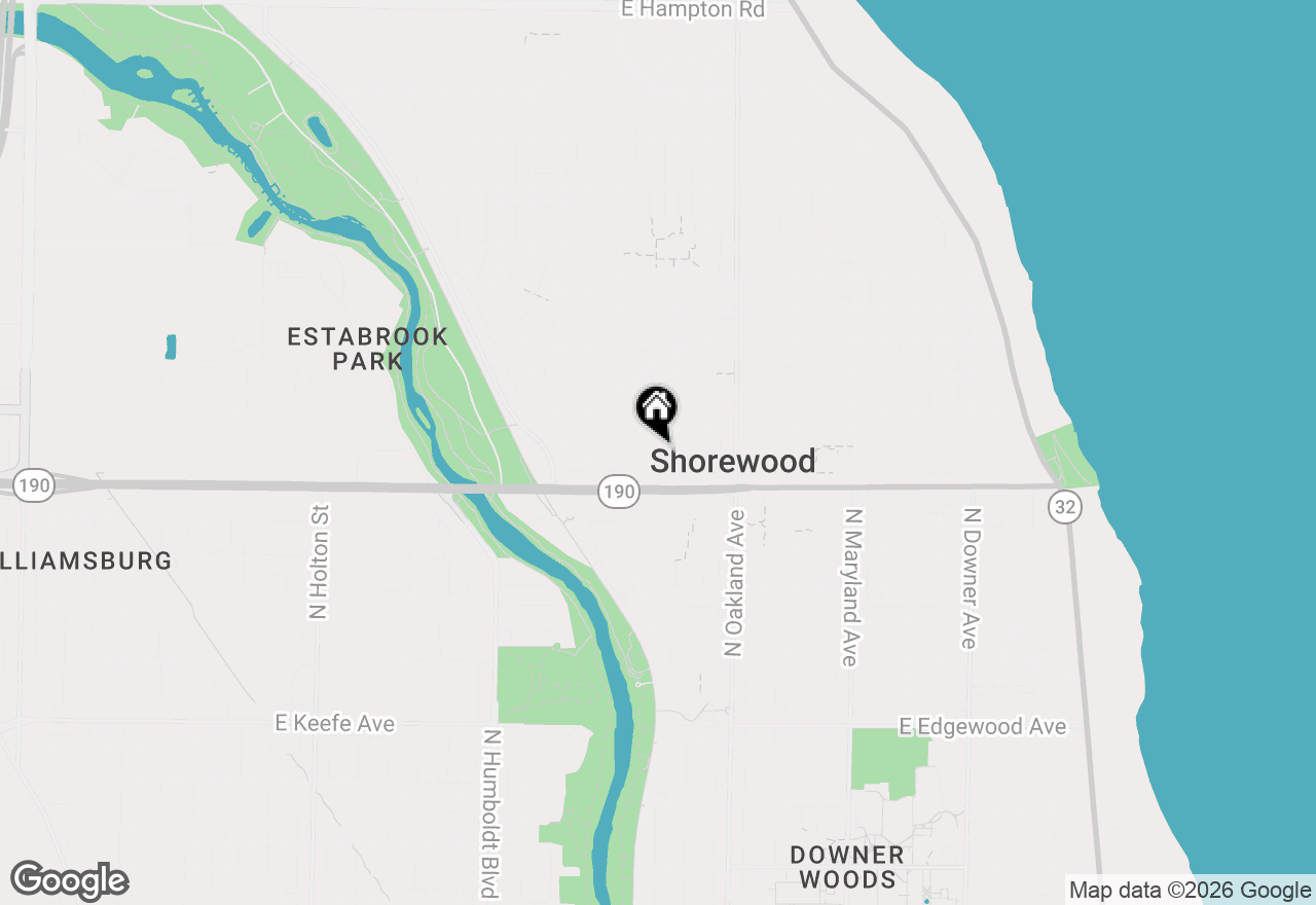 Map of 4034 N Larkin St, Shorewood, WI 53211