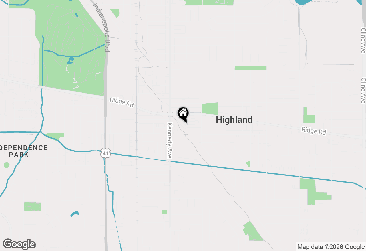 Map of 8822 Saint James Place, Highland, IN 46322