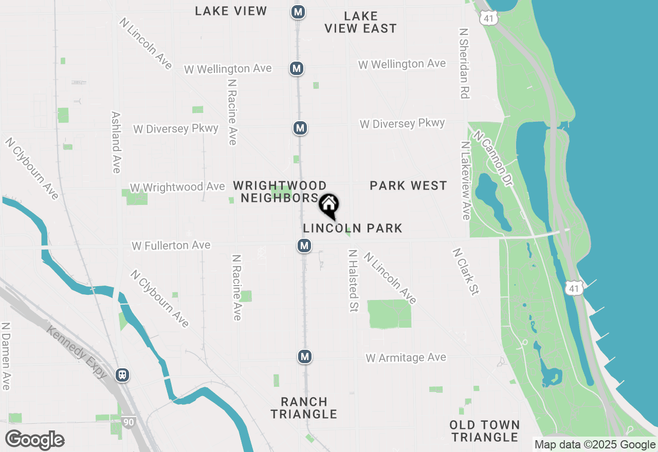 Map of 909 W Montana Street #208, Chicago, IL 60614