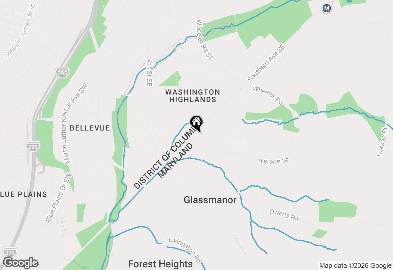 Map of 4805 Springmaid Lane, Oxon Hill, MD 20745