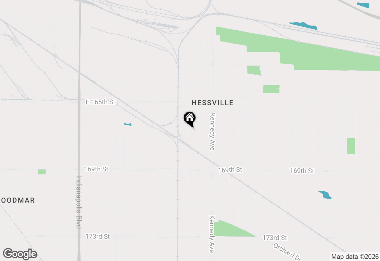 Map of 6637 S Mccook Avenue, Hammond, IN 46323