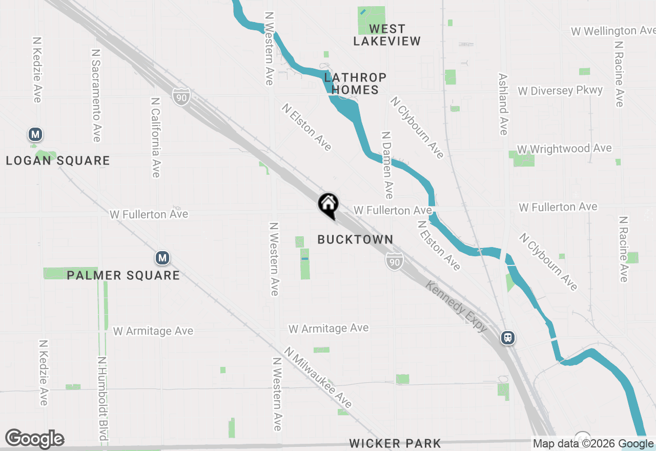 Map of 2205 W Medill Avenue #1W, Chicago, IL 60647