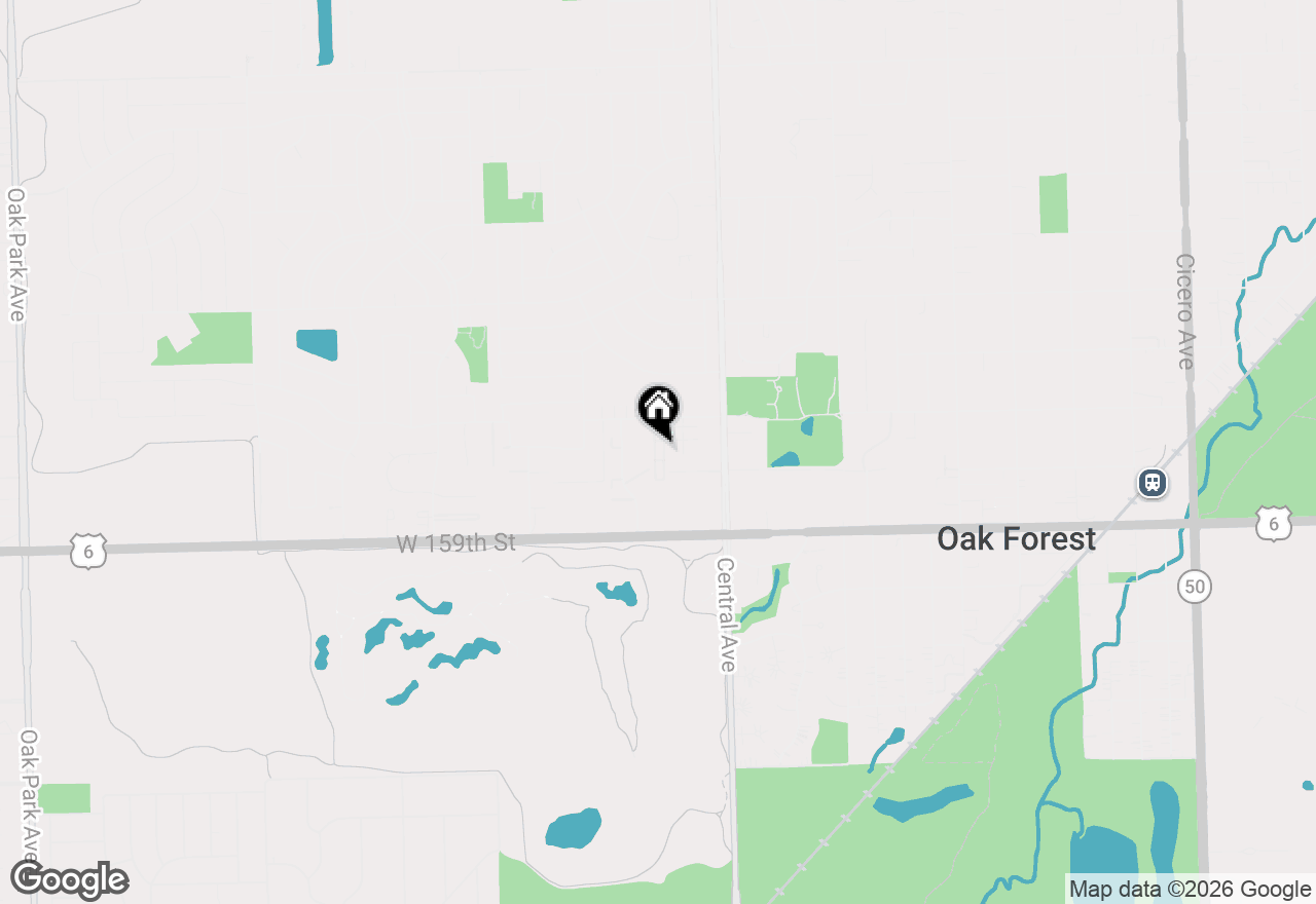 Map of 15712 Revere Court #D, Oak Forest, IL 60452