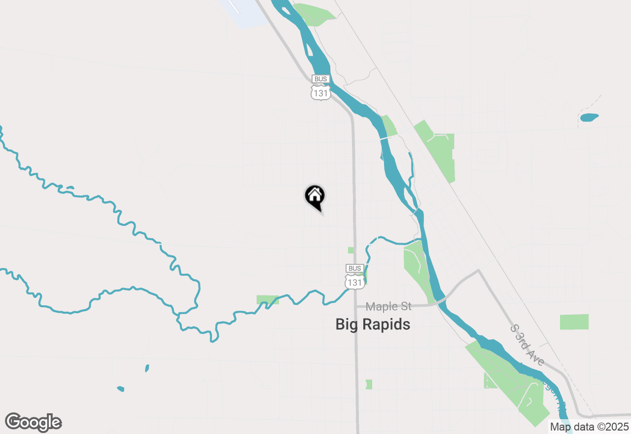 Map of 513 Rose Avenue, Big Rapids, MI 49307