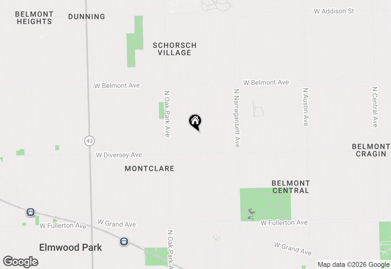 Map of 6622 W George Street, Chicago, IL 60634