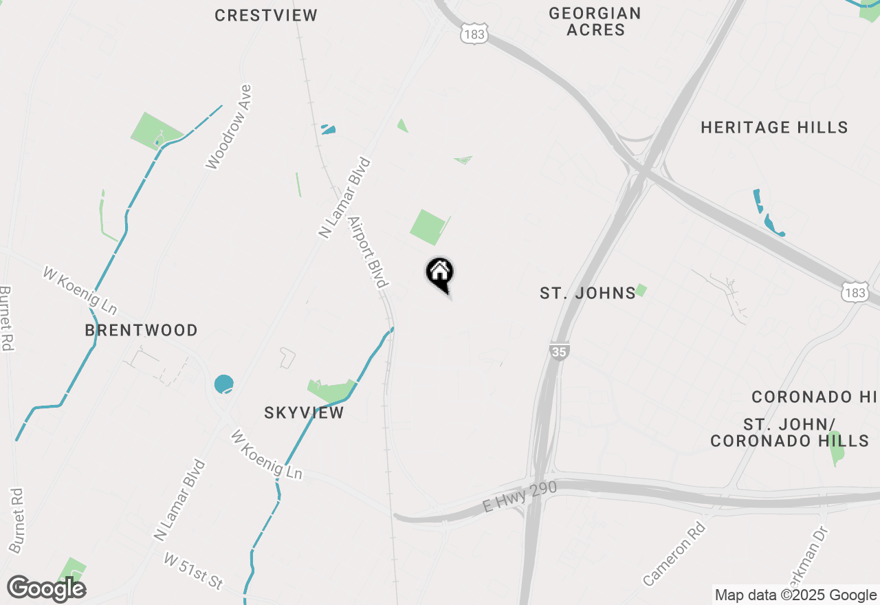 Map of 6811 Miranda Dr, Austin, TX 78752