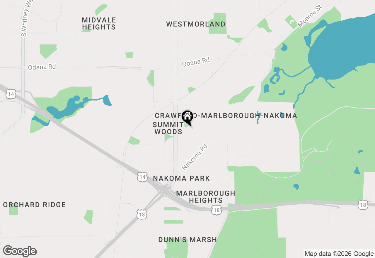 Map of 37 Hiawatha Circle, Madison, WI 53711