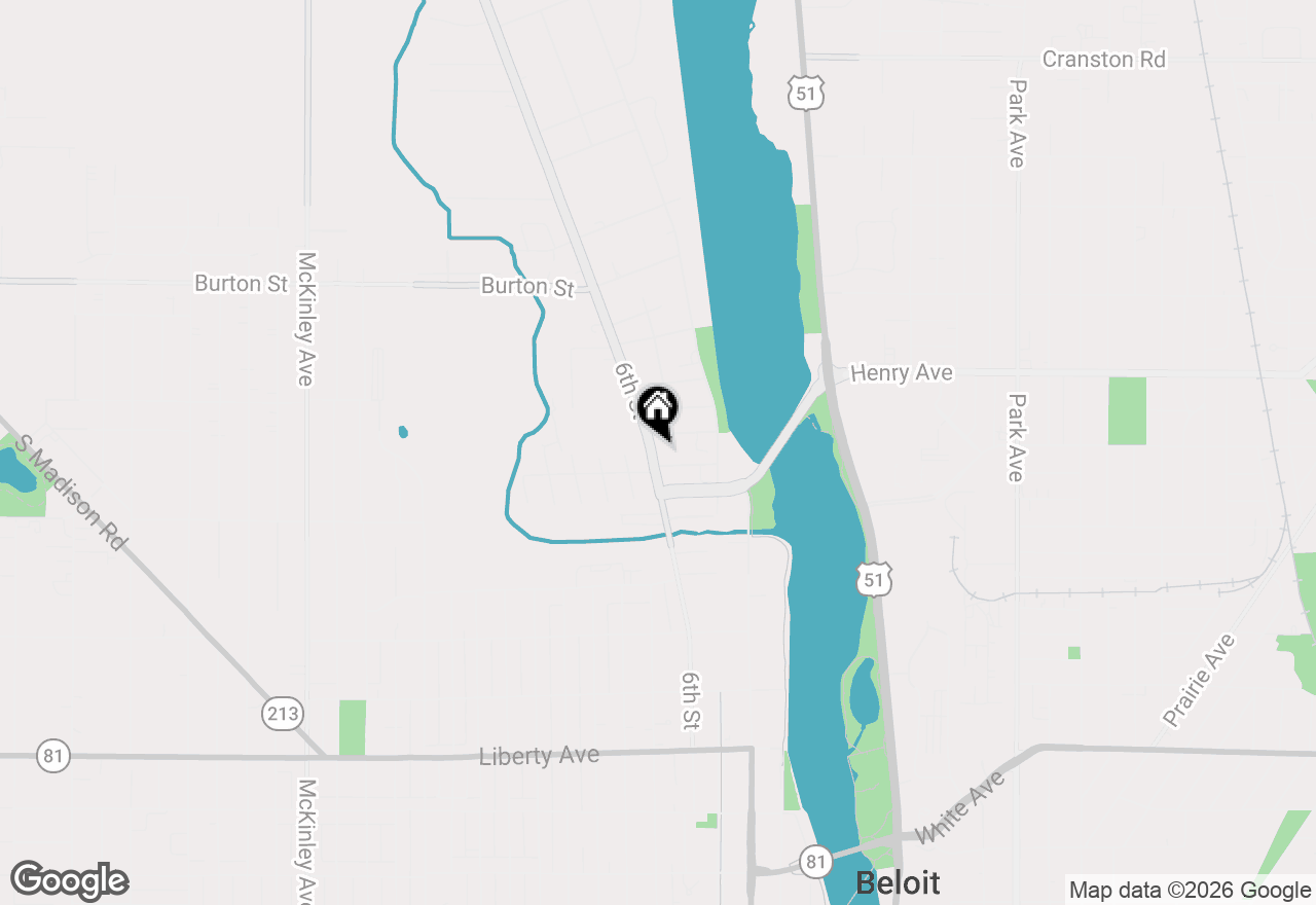 Map of 1619 6th Street, Beloit, WI 53511