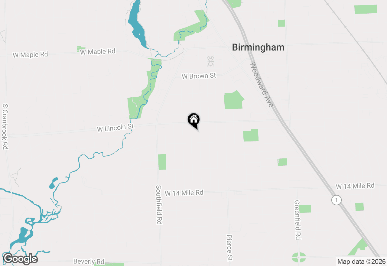 Map of 1259 Stanley Boulevard, Birmingham, MI 48009