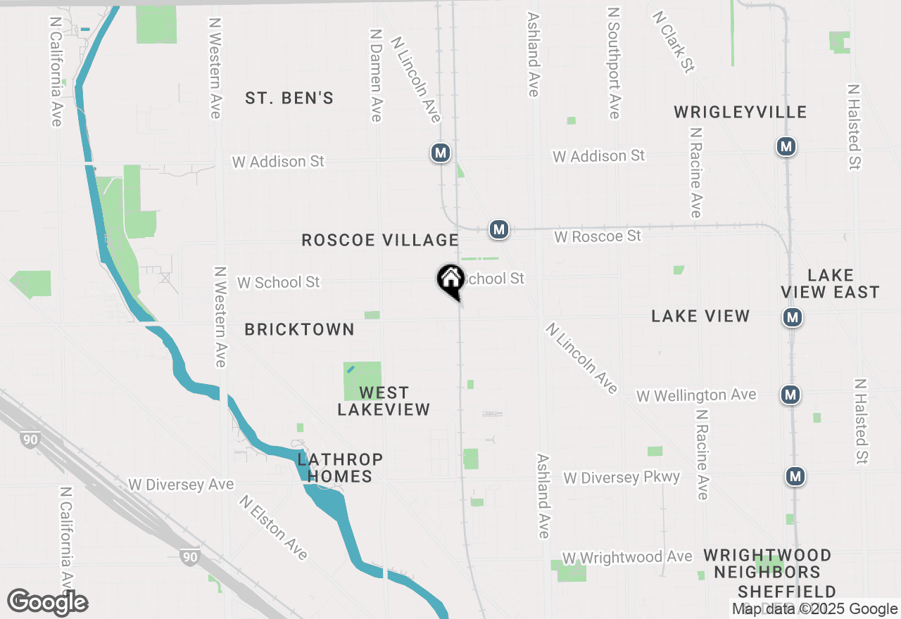 Map of 3212 N Ravenswood Avenue #1, Chicago, IL 60657