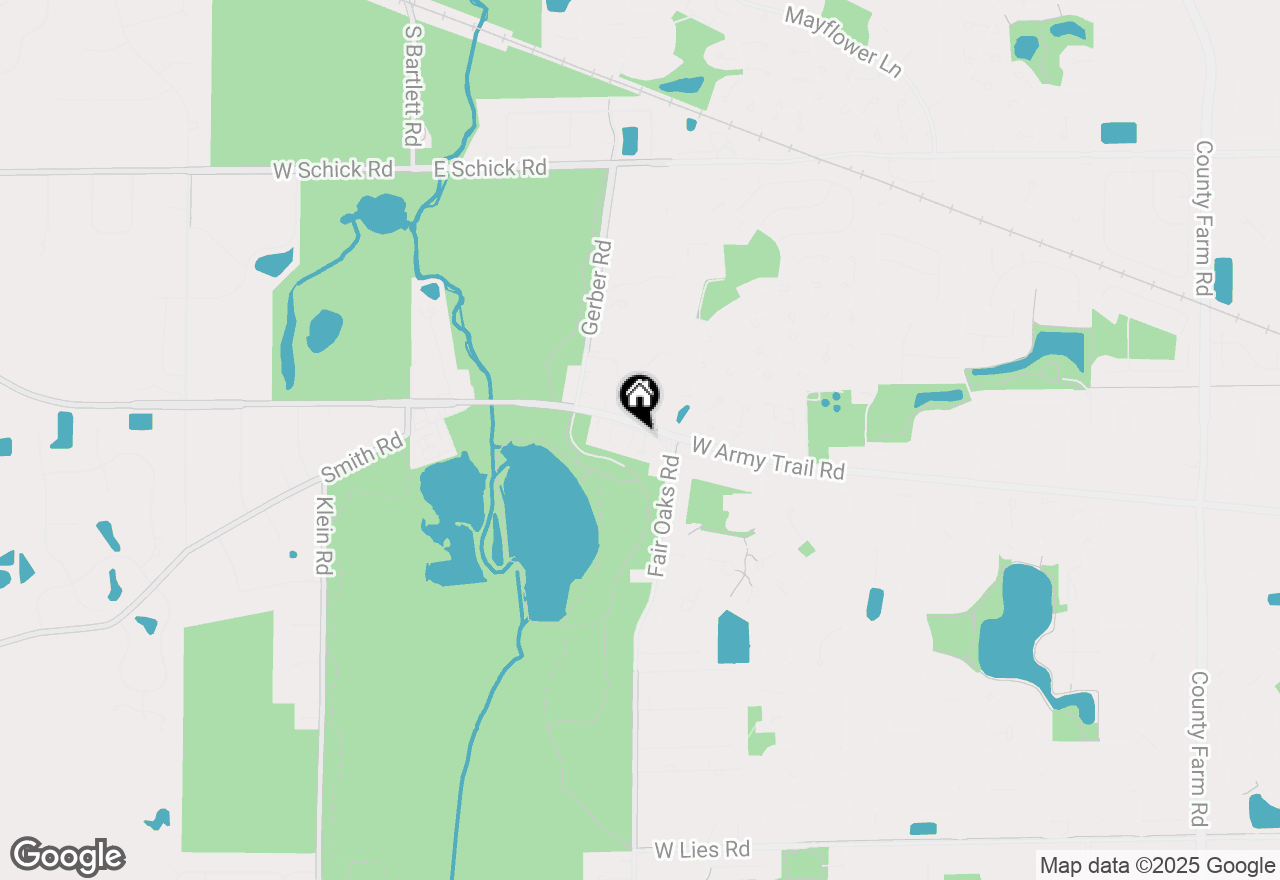 Map of 1803 Rizzi Lane, Bartlett, IL 60103