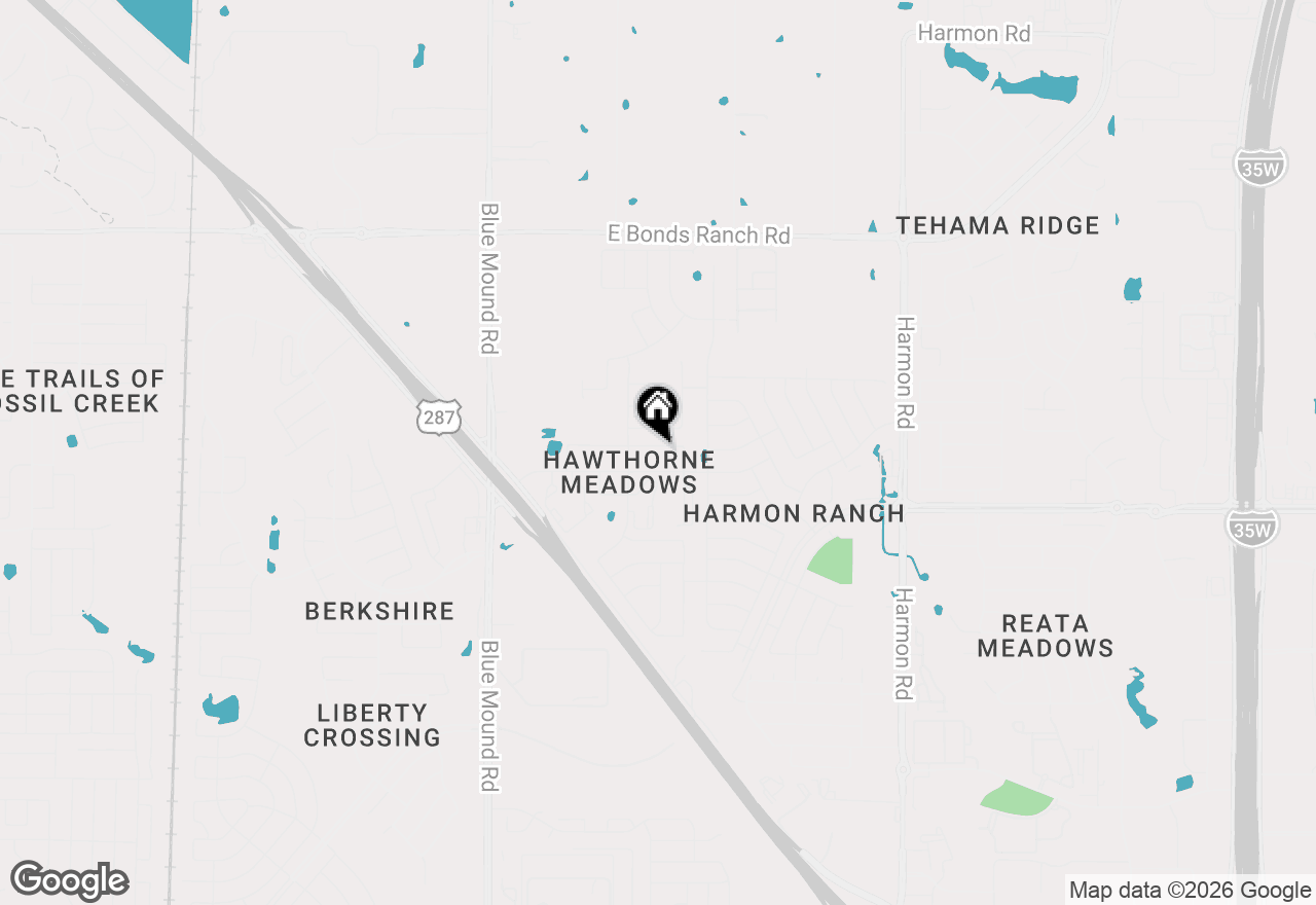 Map of 1124 Blooming Prairie Trail, Fort Worth, TX 76177