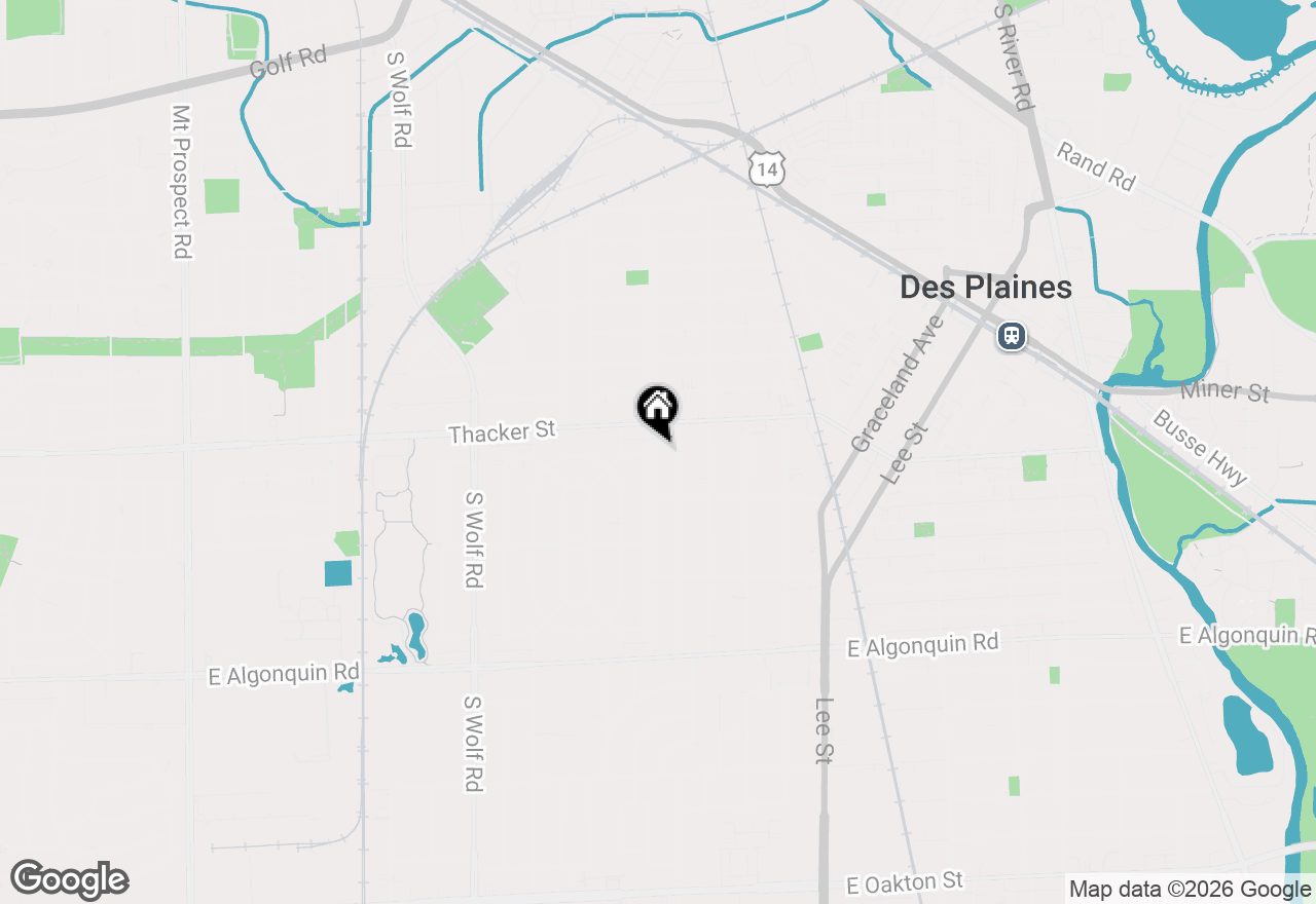 Map of 847 S 3rd Avenue, Des Plaines, IL 60016