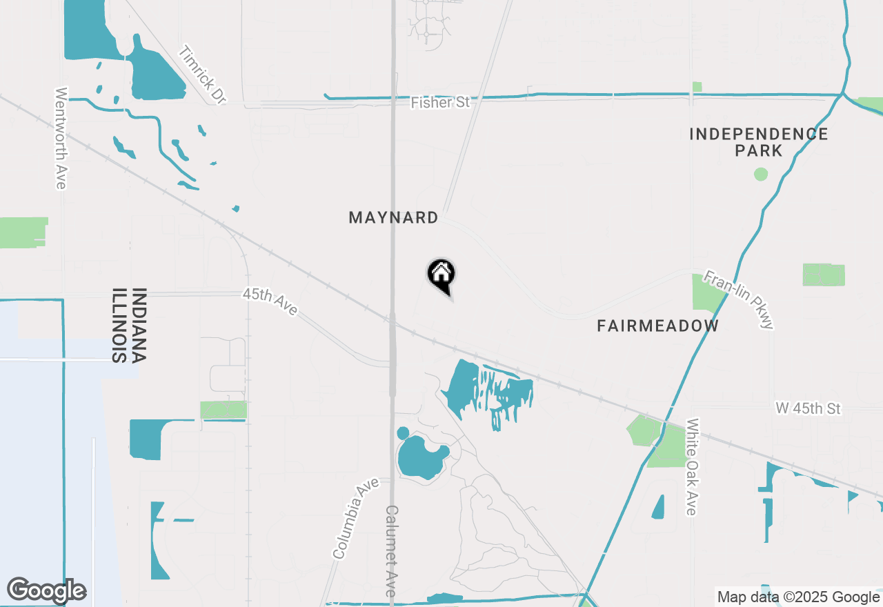 Map of 9413 Larch Drive, Munster, IN 46321