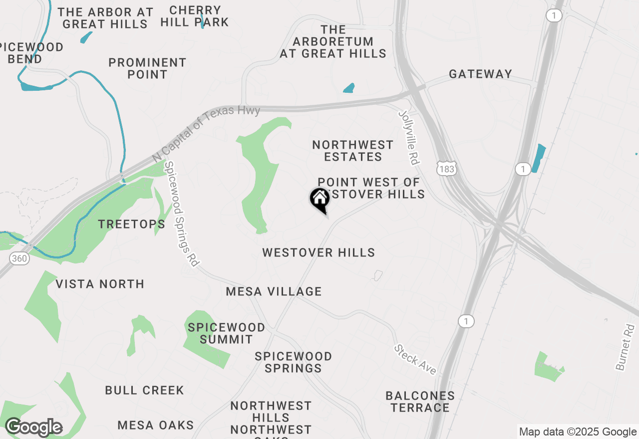 Map of 8604 Silver Ridge Dr, Austin, TX 78759