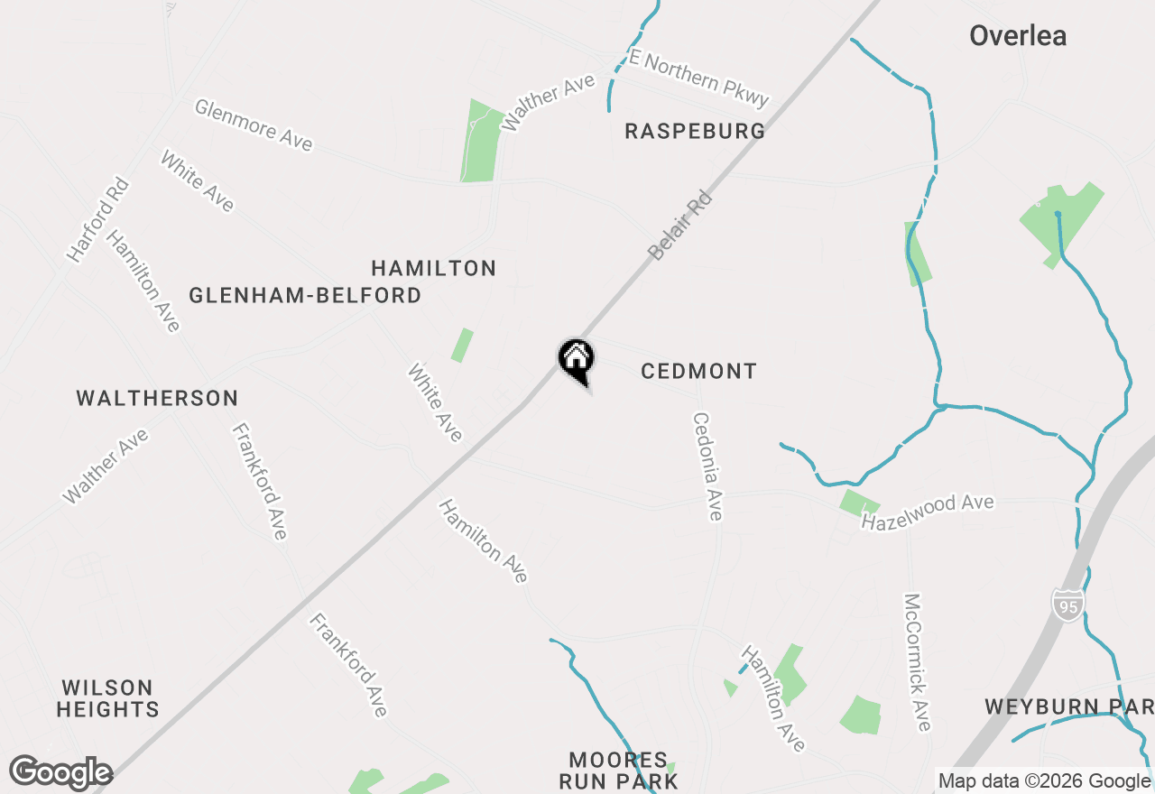 Map of 5923 Kavon Avenue, Baltimore, MD 21206