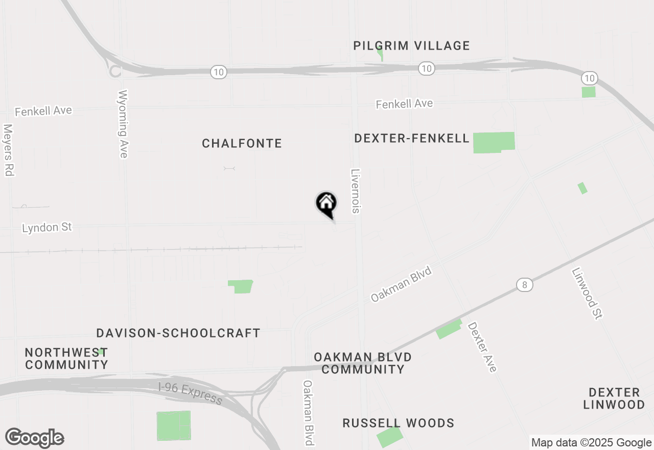 Map of 7075 Lyndon Street, Detroit, MI 48238