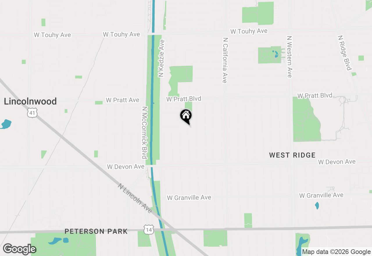 Map of 6613 N Whipple Street, Chicago, IL 60645