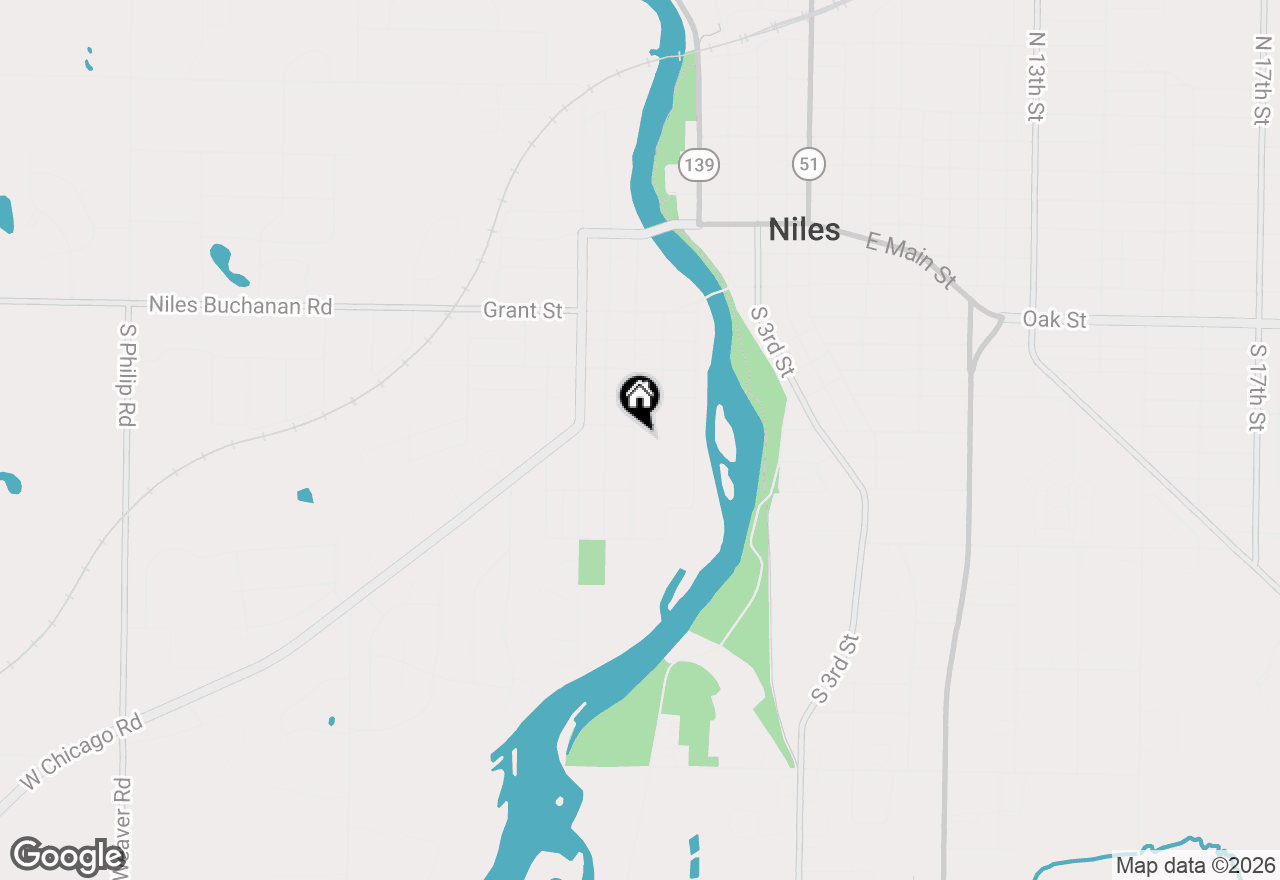 Map of 413 S St Joseph Avenue, Niles, MI 49120