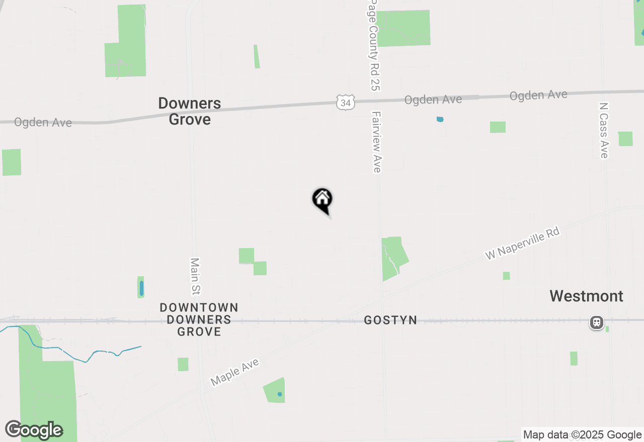 Map of 601 Chicago Avenue, Downers Grove, IL 60515