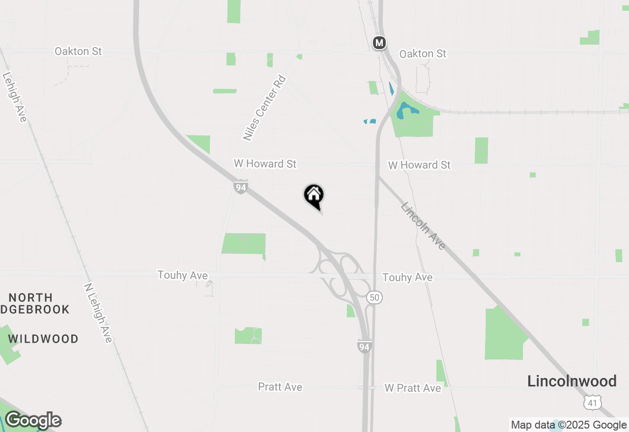 Map of (Address confidential), Skokie, Illinois 60077