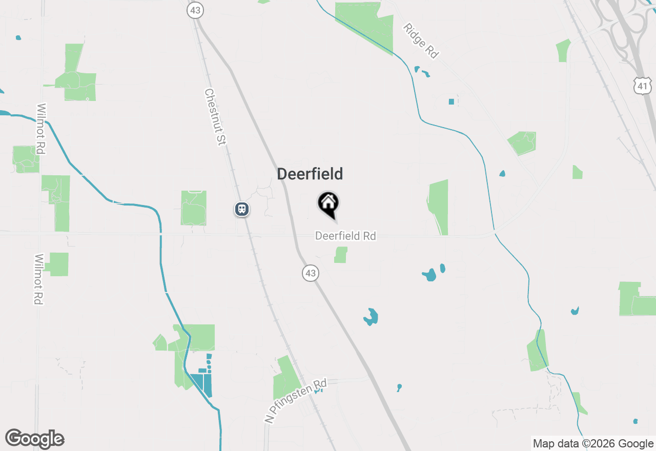 Map of 821 Rosemary Terrace, Deerfield, IL 60015