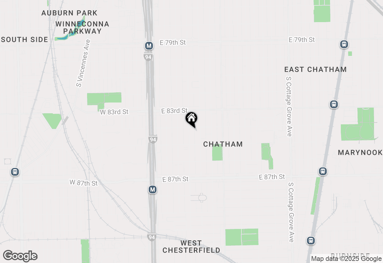 Map of 8411 S Indiana Avenue, Chicago, IL 60619