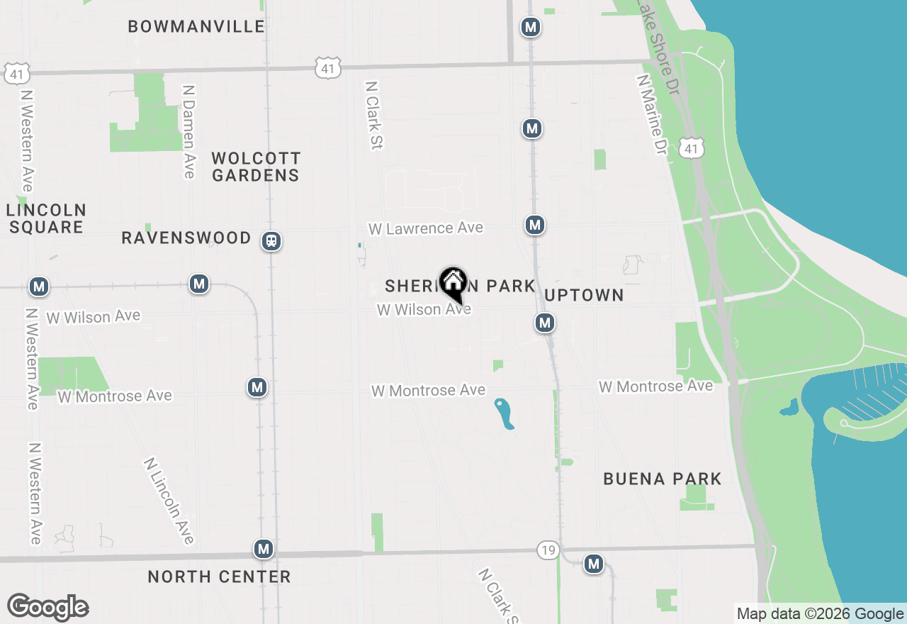 Map of 1325 W Wilson Avenue #911, Chicago, IL 60640