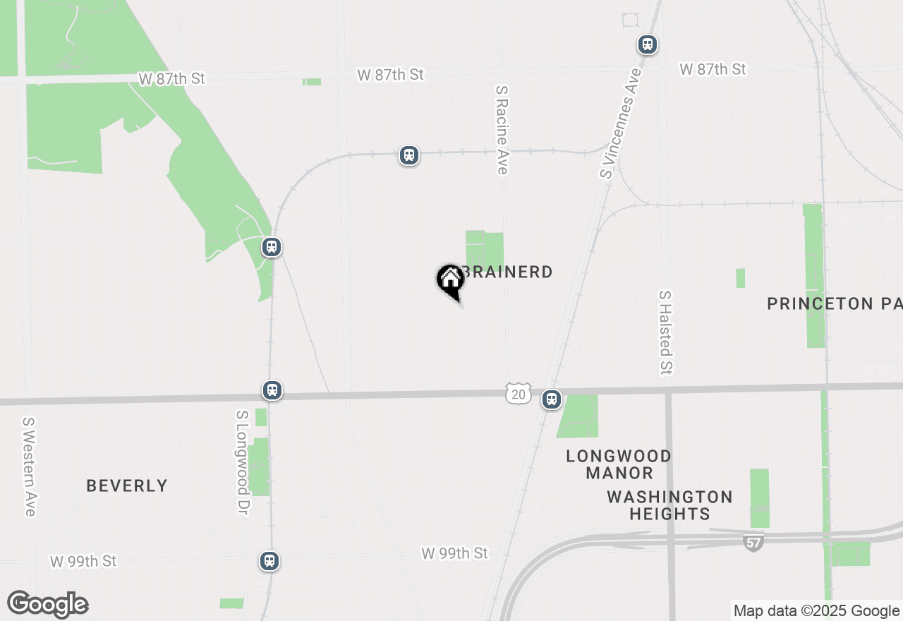 Map of 9257 S Ada Street, Chicago, IL 60620