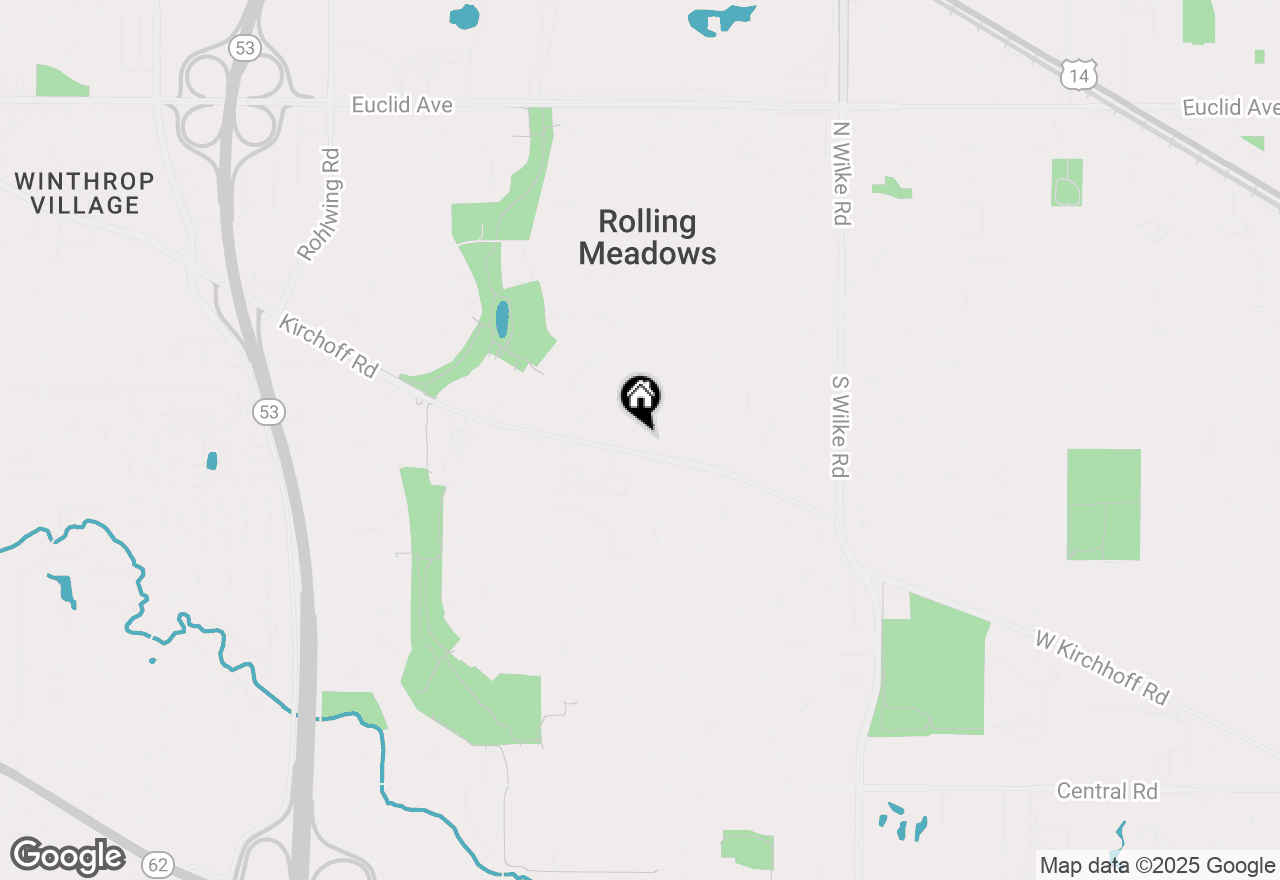 Map of 2506 Kirchoff Road, Rolling Meadows, IL 60008