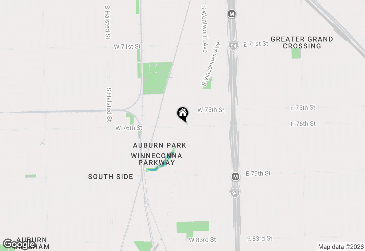 Map of 7558 S Harvard Avenue, Chicago, IL 60620