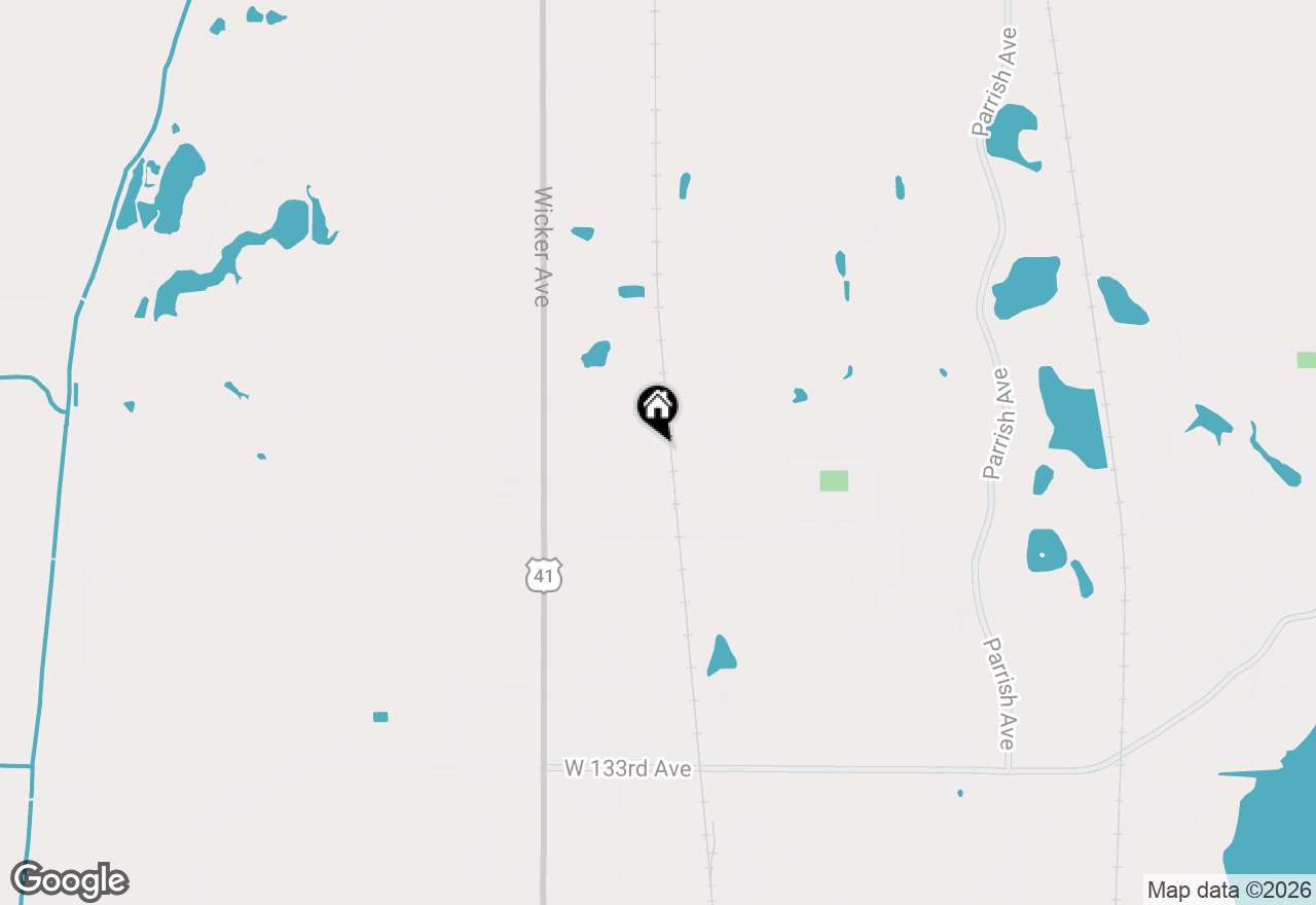 Map of 12765 Woodside Drive, Cedar Lake, IN 46303