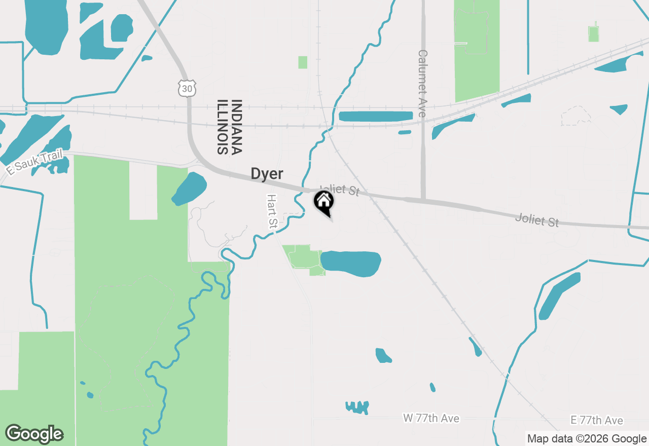 Map of 2205 Nondorf Street, Dyer, IN 46311