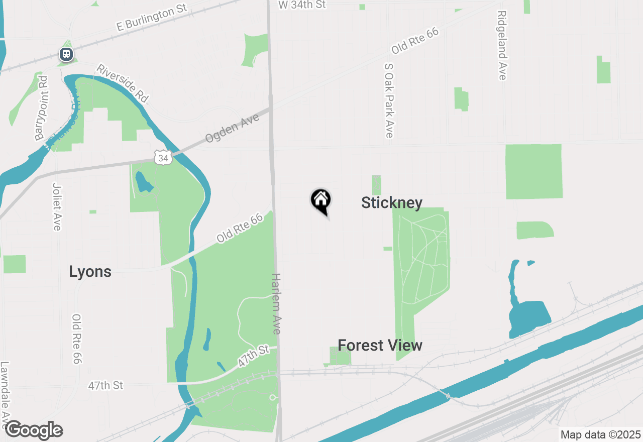 Map of 4127 Wenonah Avenue, Stickney, IL 60402