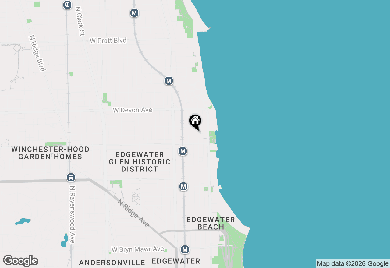 Map of 6230 N Kenmore Avenue #1105, Chicago, IL 60660