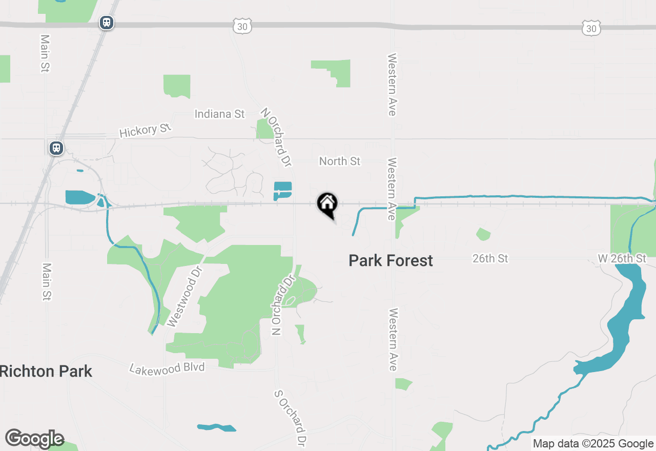 Map of 67 Water Street, Park Forest, IL 60466