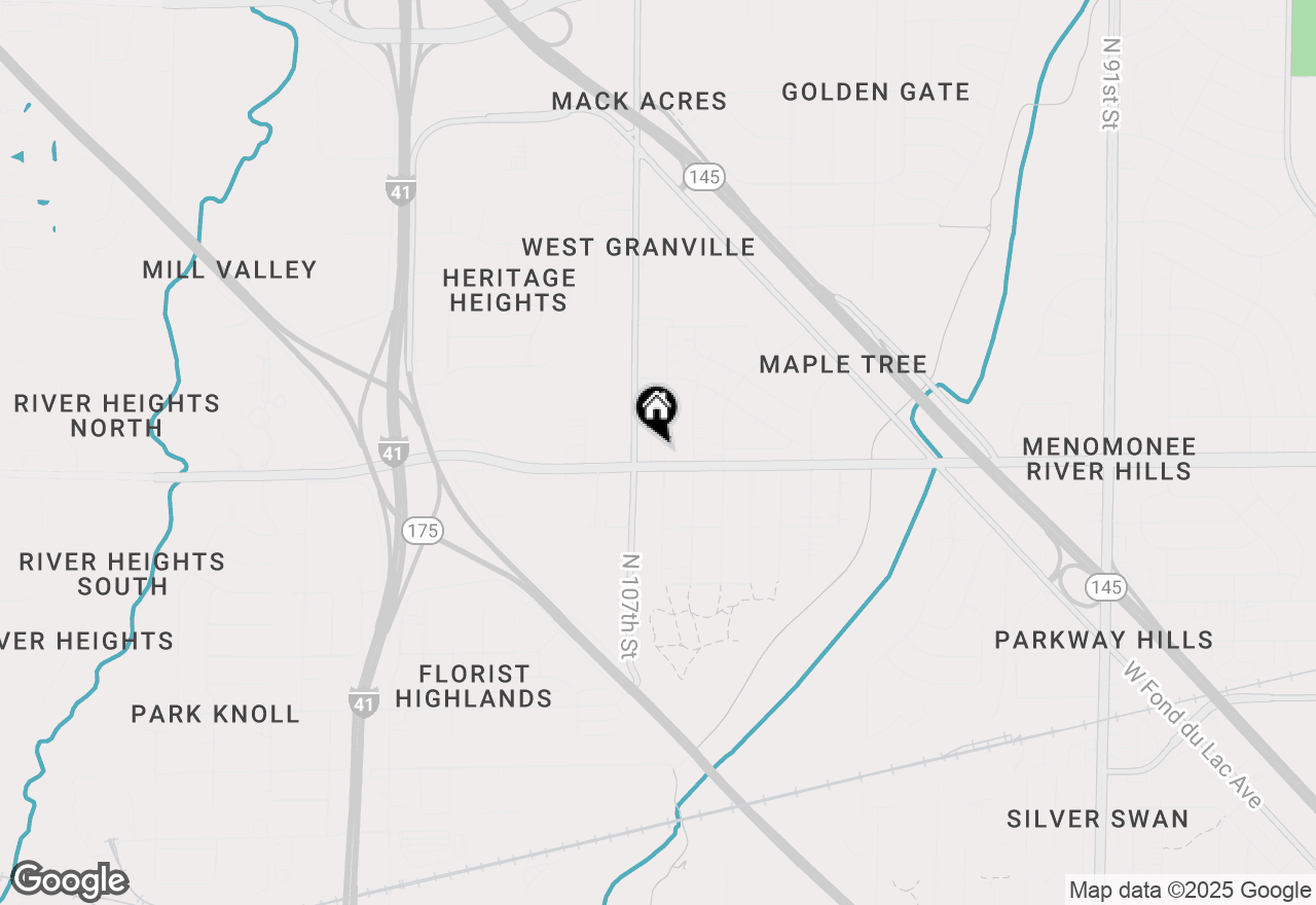 Map of 6407 N 106th St, Milwaukee, WI 53224