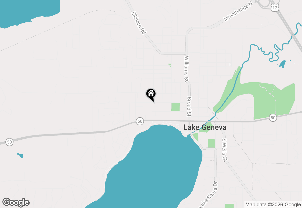 Map of 332 Maxwell St, Lake Geneva, WI 53147