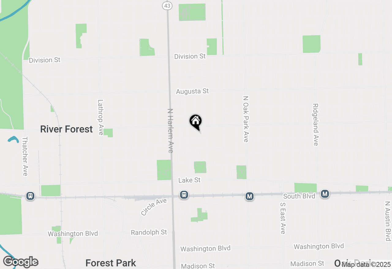 Map of 1030 Superior Street, Oak Park, IL 60302