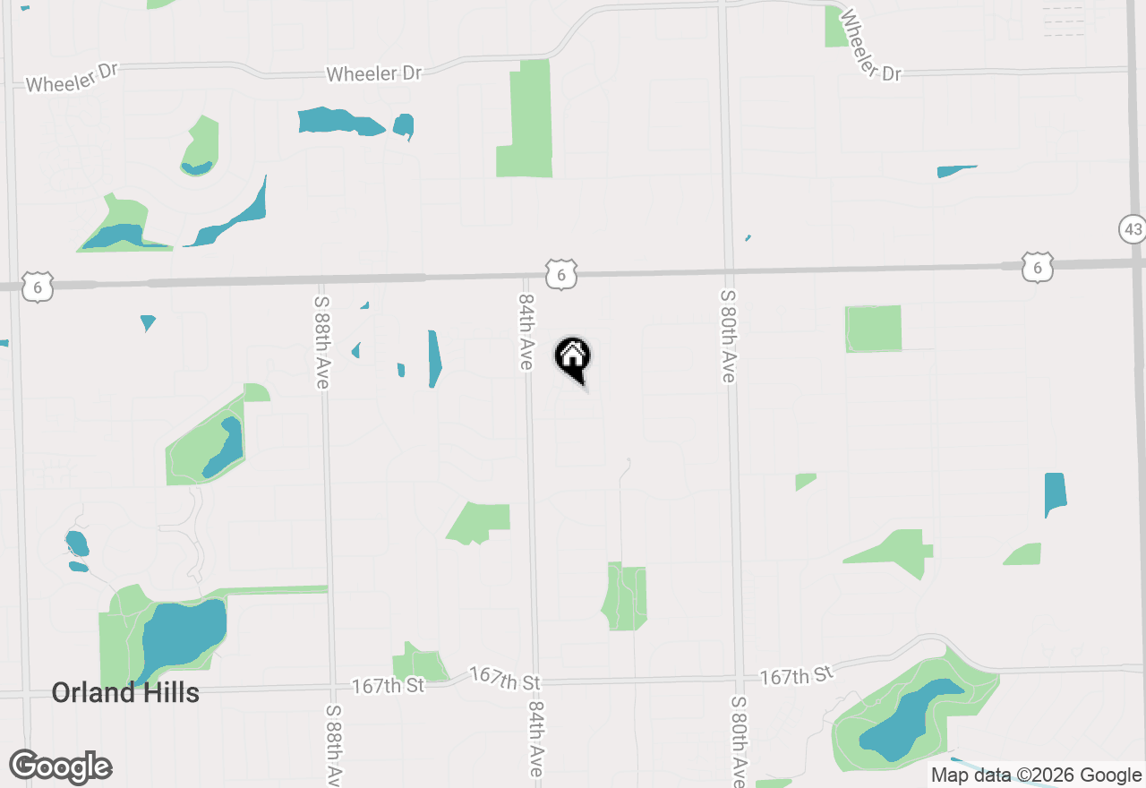Map of 8314 Aspen Lane #8314, Tinley Park, IL 60477