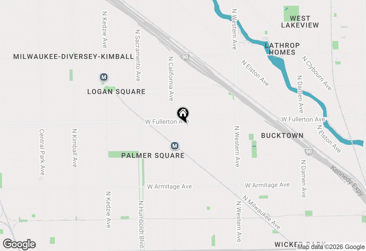 Map of 2354 N Washtenaw Avenue #502, Chicago, IL 60647