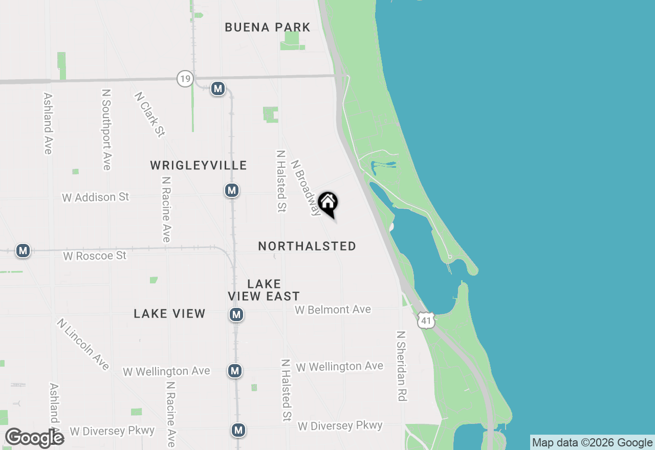 Map of 639 W Cornelia Avenue #2S, Chicago, IL 60657