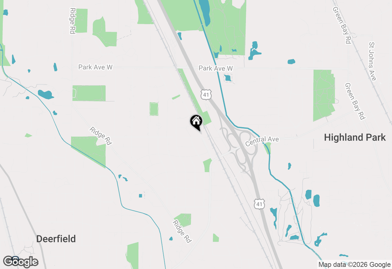 Map of 1618 Mccraren Road, Highland Park, IL 60035