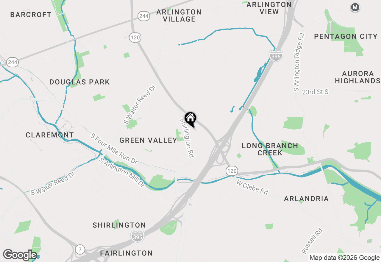 Map of 3121 24th Street S, Arlington, VA 22206