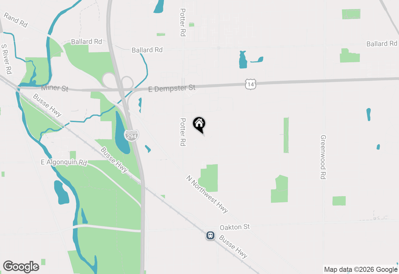 Map of 2444 N De Cook Court, Park Ridge, IL 60068